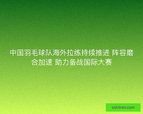 中国羽毛球队海外拉练持续推进 阵容磨合加速 助力备战国际大赛